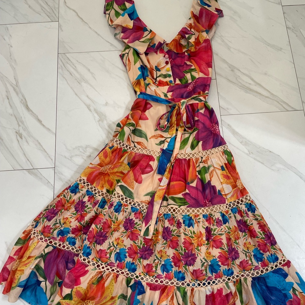 Farm Rio size m VEUC dress 100% cotton